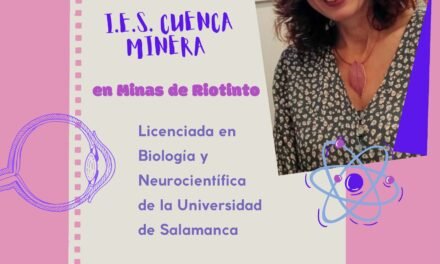 La bióloga riotinteña Conchi Lillo visitará el próximo lunes el IES Cuenca Minera