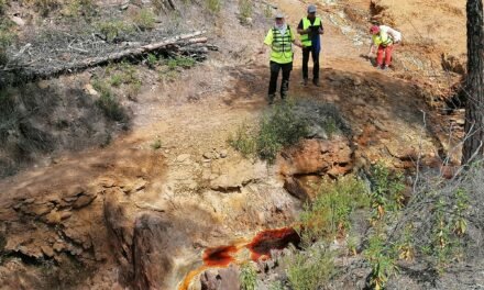 Riotinto acoge la visita de geólogos franceses para conocer las peculiaridades de la Faja Pirítica Onubense