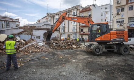 Derriban otra vivienda en ruinas en el barrio de Viaplana