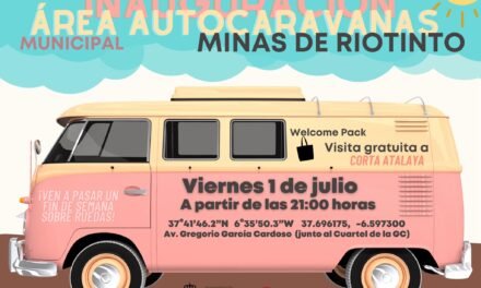 Riotinto estrena un área de autocaravanas el próximo 1 de julio