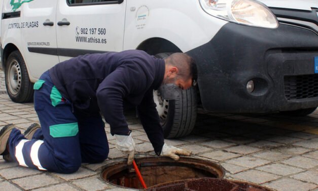Cartaya inicia la primera fase de la campaña contra las cucarachas de la red de alcantarillado