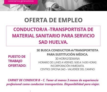Buscan a un transportista para material sanitario en el entorno de Zalamea o Valverde