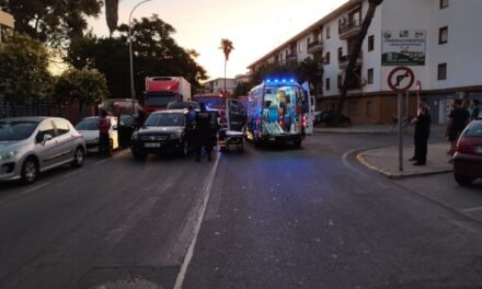 Un accidente múltiple se salda con una persona hospitalizada en Ayamonte