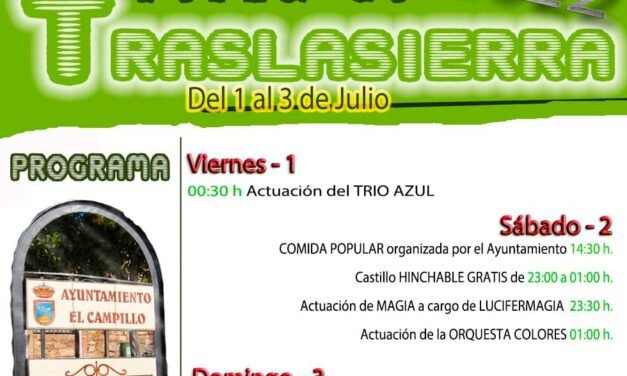 Vuelven las fiestas a Traslasierra entre el 1 y el 3 de julio