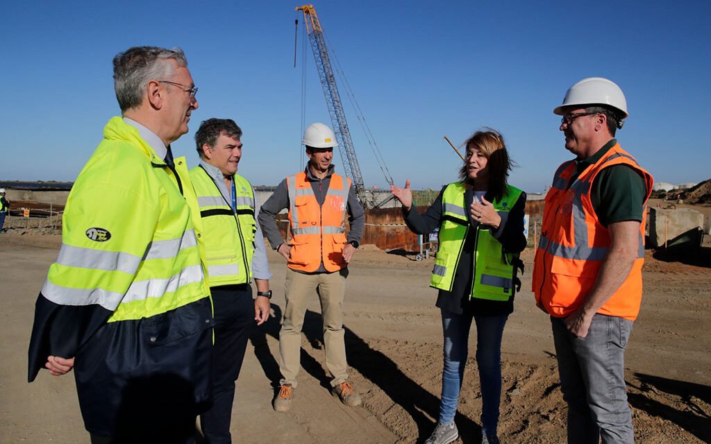 El Puerto de Huelva inicia la fase final de la ampliación norte del Muelle Sur