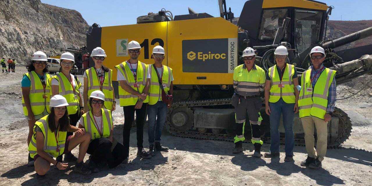 Alumnos de la cátedra Epiroc visitan Atalaya Mining
