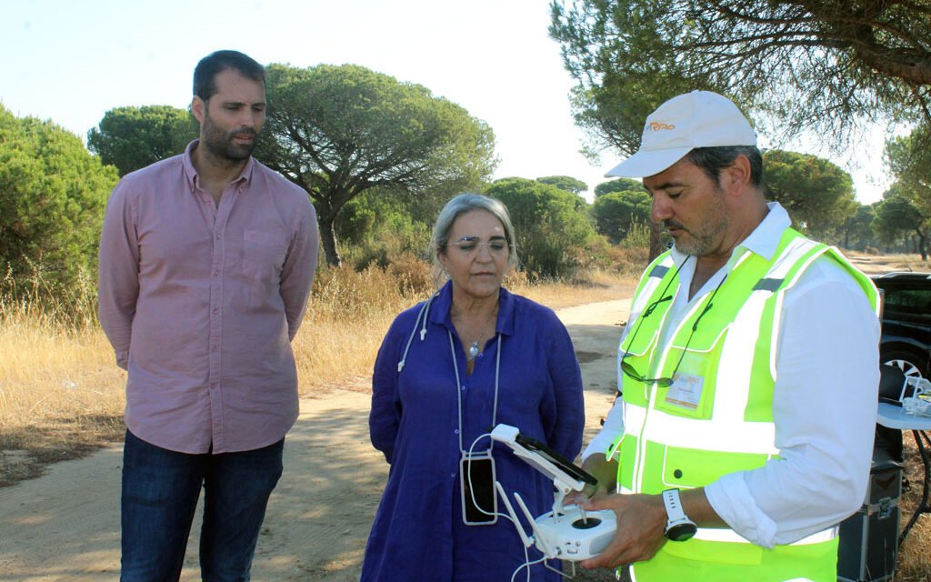 Cartaya vigila su pinar con drones para prevenir incendios forestales