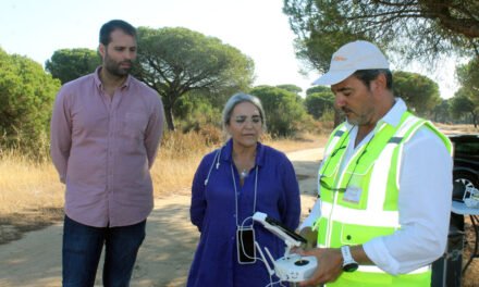 Cartaya vigila su pinar con drones para prevenir incendios forestales