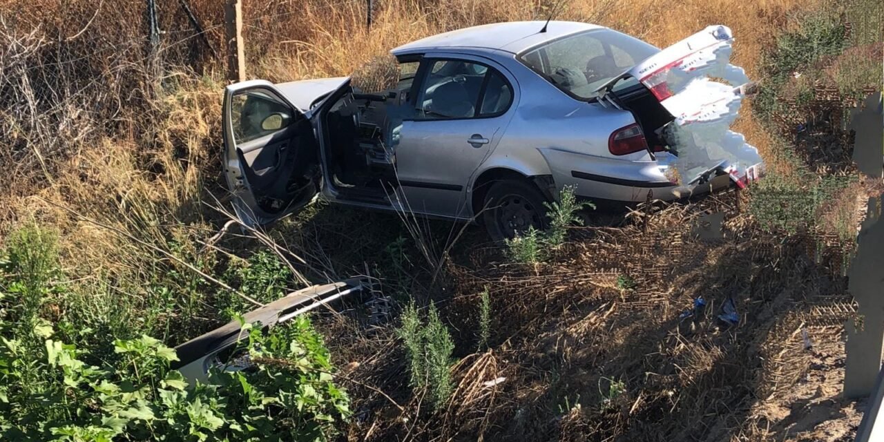 Herido un hombre de 48 años tras una salida de vía de Moguer