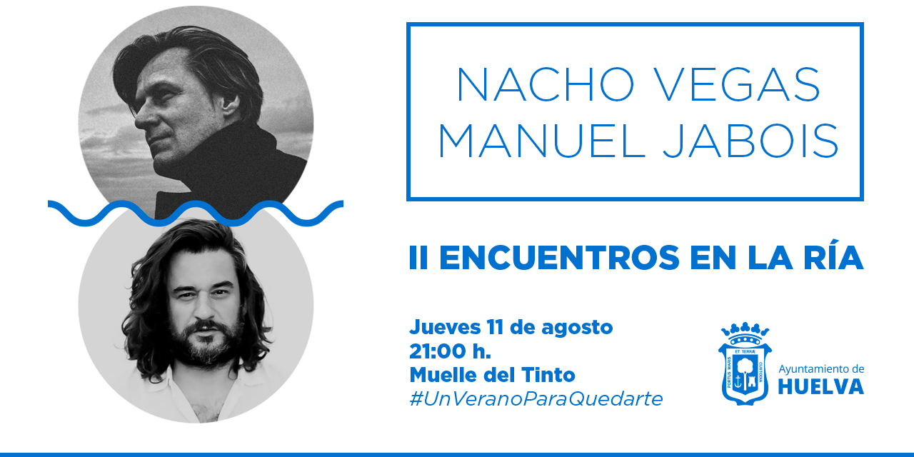 Nacho Vegas y Manuel Jabois, se encuentran este jueves en el Muelle de la RioTinto