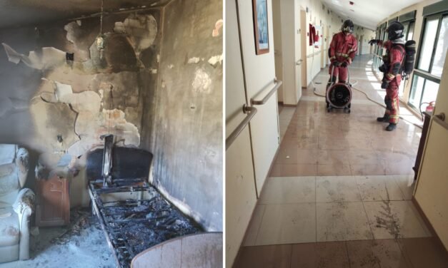 Desalojan la residencia de ancianos de Almonte por un incendio con cuatro intoxicados