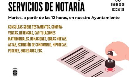 Riotinto ofrecerá servicios de notaría todos los martes