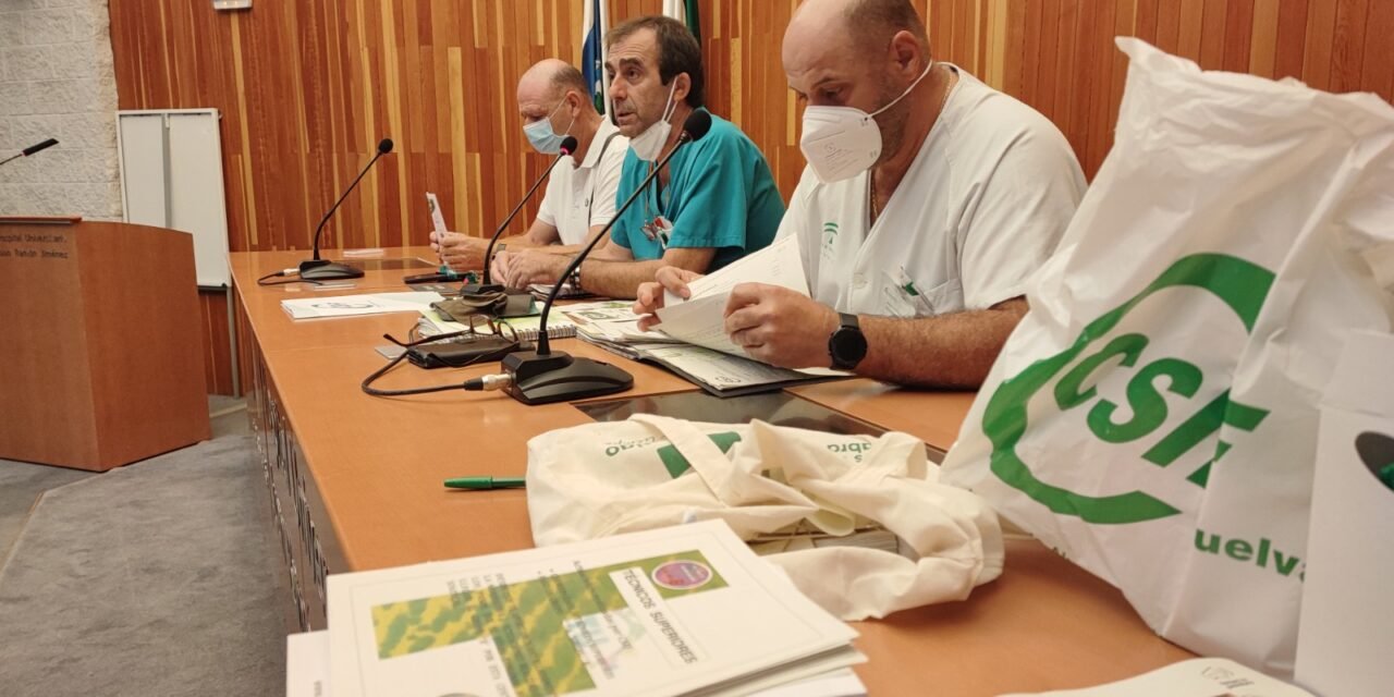 CSIF pide que se cumplan las mejoras laborales para los 250 técnicos superiores sanitarios de Huelva