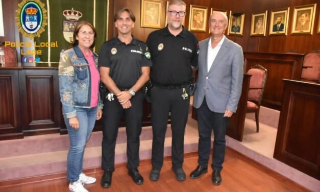 Homenaje en Lepe a dos agentes que salvaron a una persona a punto de morir ahorcado