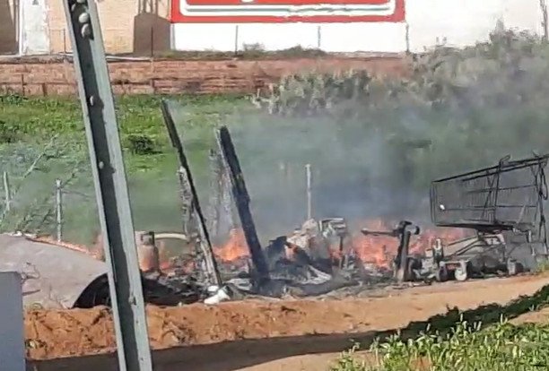 Otro incendio en un asentamiento de Lepe afecta a una chabola