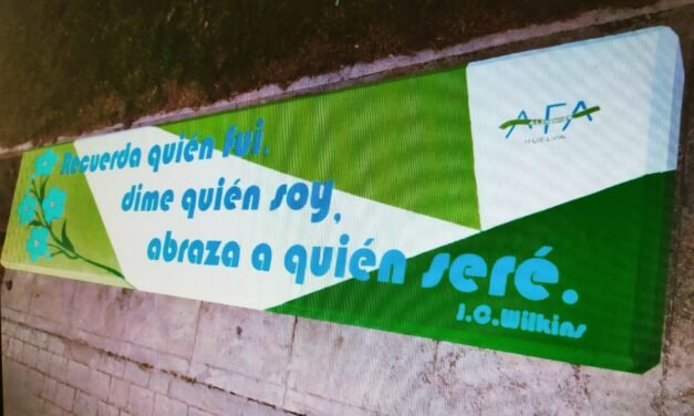 <strong>Los versos de Wilkins sobre el alzhéimer forman un mural en Huelva</strong>