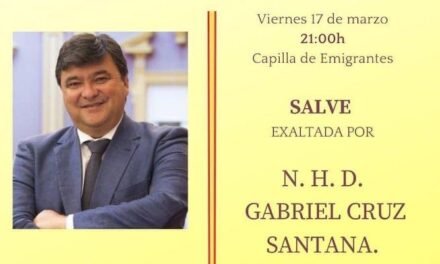 <strong>Gabriel Cruz exaltará la Salve de Emigrantes</strong>