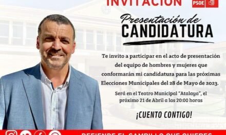 <strong>Juan Carlos Jiménez presenta su candidatura a El Campillo el próximo viernes</strong>