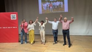 Nerva presentación PSOE Ylenia Rodríguez con Patxi López