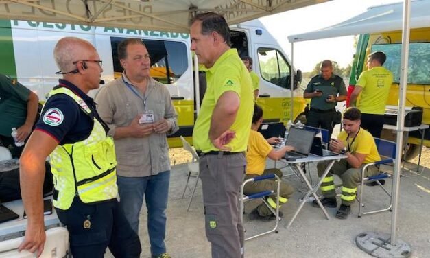 <strong>Diputación se pone a disposición de los afectados por el gran incendio de Bonares</strong>