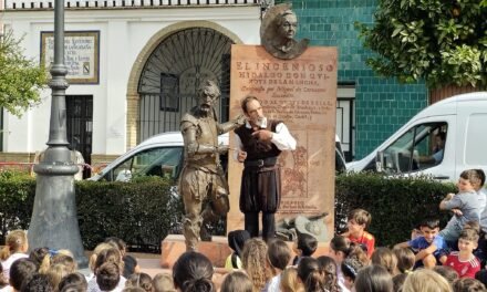 <strong>Gibraleón celebra con los escolares el preámbulo de su II Feria Cervantina</strong>