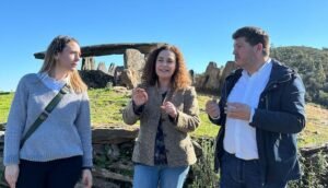 Inma Nieto en los dólmenes de El Pozuelo