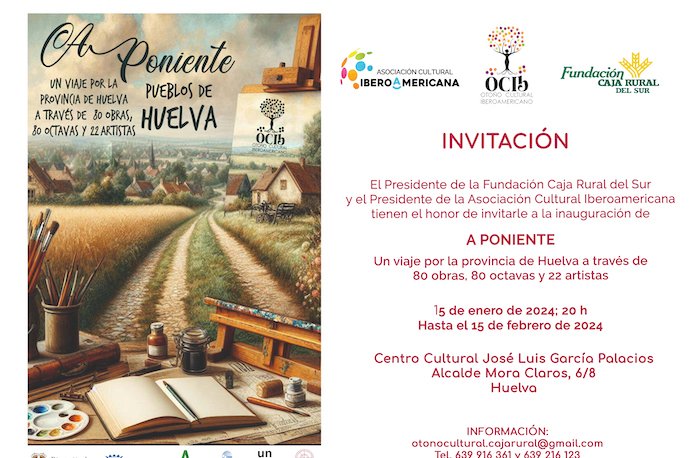 El OCIb trae a Huelva un mosaico pictórico-literario de los 80 municipios onubenses