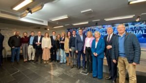Pilar Miranda en un encuentro de alcaldes