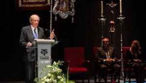 Pedro Rodríguez en el pregón de San Sebastián