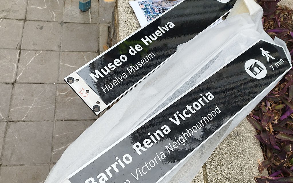 Nuevas señales de información turística en las calles de Huelva