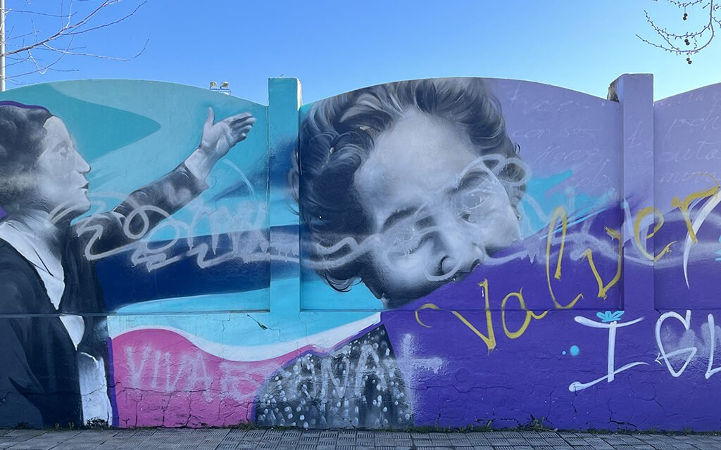 Destrozan el mural de la mujer en Valverde del Camino tras el 8M