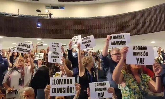 Abogados de Huelva protestan en Madrid por una jubilación digna