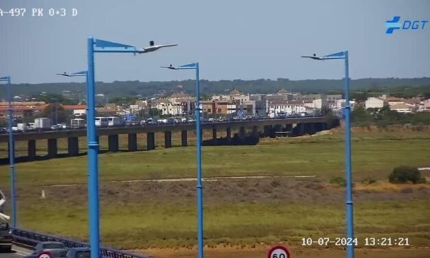 El puente del Odiel contará con iluminación provisional durante Colombinas