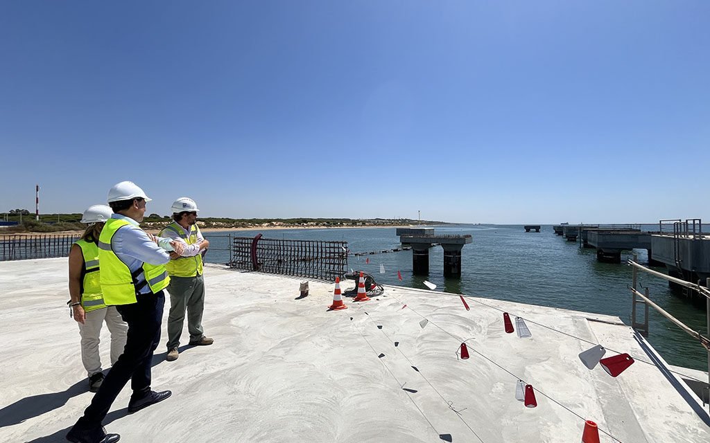 La nueva doble rampa ro-ro del Puerto de Huelva estará ejecutada antes de final de año