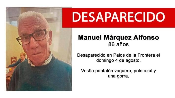 Buscan a un hombre de 86 años desaparecido desde este domingo en Palos