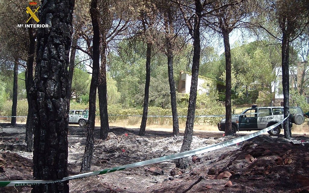 La Guardia Civil relaciona al detenido en Bollullos con hasta ocho incendios en el municipio