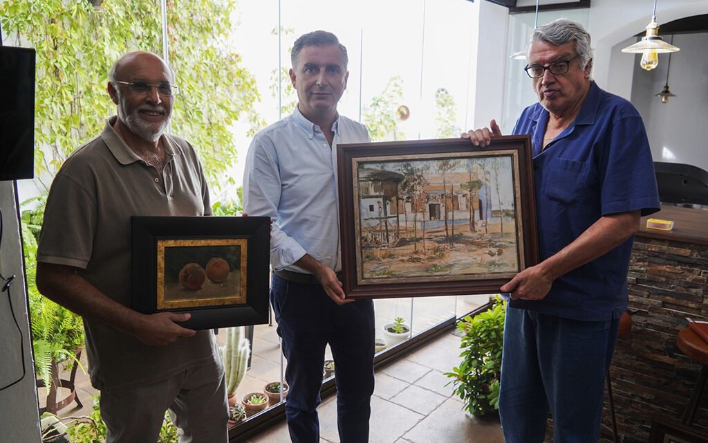 Moguer enriquece su patrimonio artístico con tres pinturas de Juan Ramón Jiménez