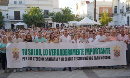 Más de 2.000 personas se manifiestan en Moguer por una sanidad digna