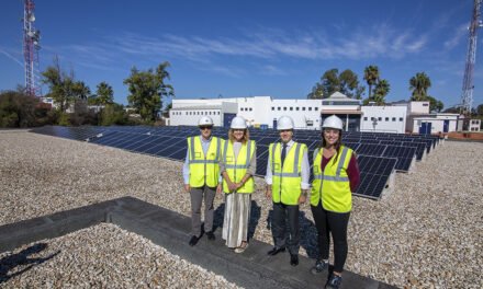 Aguas de Huelva duplica la superficie de placas fotovoltaicas