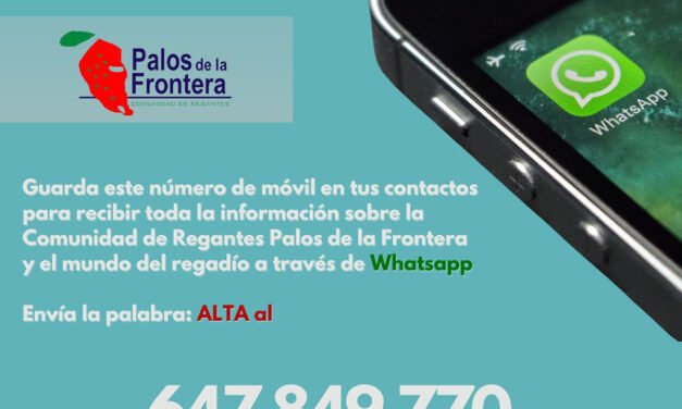 La CR Palos lanza un nuevo servicio de información a través de Whatsapp