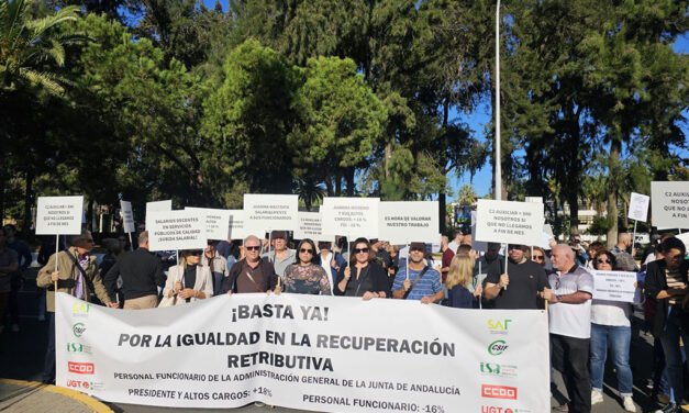 El personal funcionario de la Junta reivindica la igualdad en la recuperación retributiva