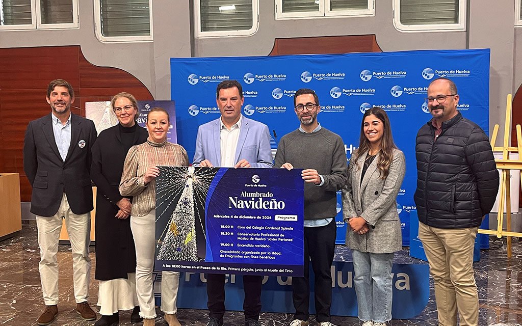 El Puerto de Huelva inaugurará su alumbrado navideño con un acto en el Paseo de la Ría