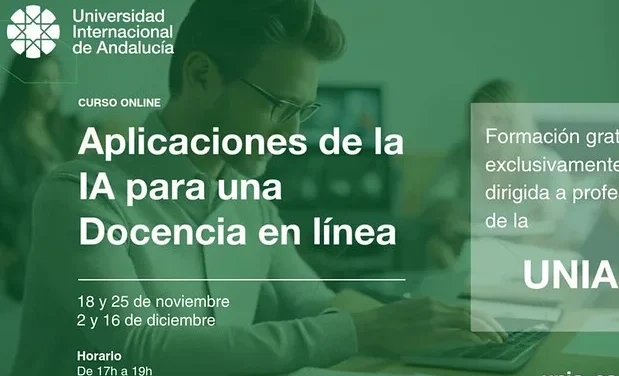 La UNIA forma al profesorado en Aplicaciones de IA para una docencia en línea