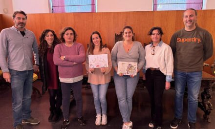 Celia Fernández y Aitana Delgado ganan el IX Concurso de Postales Navideñas de Riotinto