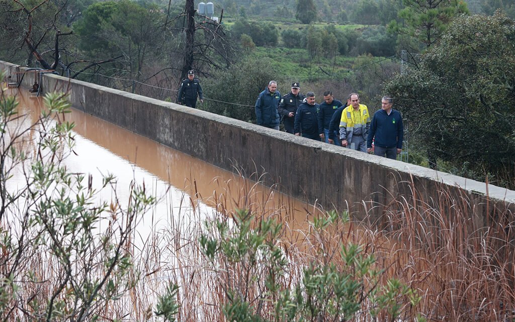 Las medidas adoptadas en el embalse de Almonaster permiten un ligero descenso del nivel de agua