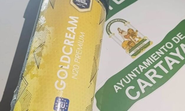 Intervienen ‘gas de la risa’ a menores en Cartaya y advierten sobre sus consecuencias