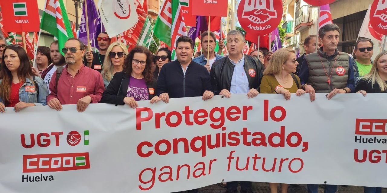 El 1º de Mayo convoca a 2.000 personas contra la precariedad laboral en Huelva