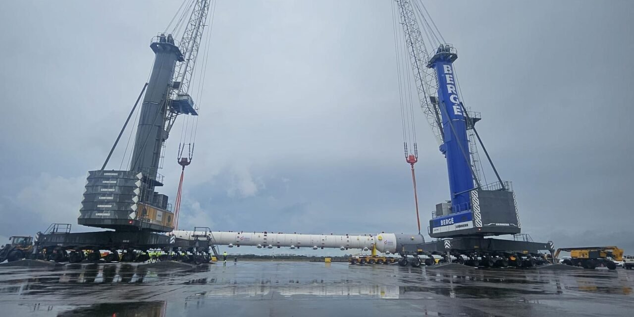 El Puerto se posiciona como un hub logístico clave en el movimiento de grandes estructuras