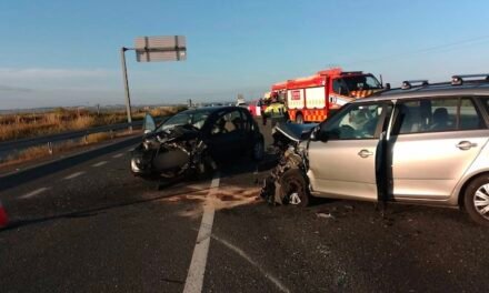 Un nuevo accidente en la N-435 deja varios heridos