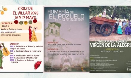 Agenda romera en Zalamea: El Villar, El Pozuelo y Marigenta viven sus festejos en mayo